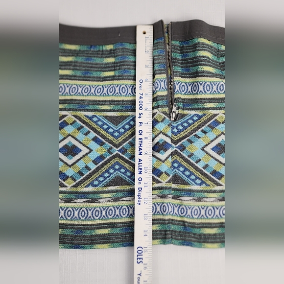 VINTAGE AMERICAN EAGLE OUTFITTERS WOMEN'S MINI SKIRT, SIZE 8, MULTICOLOR - Picture 9 of 10